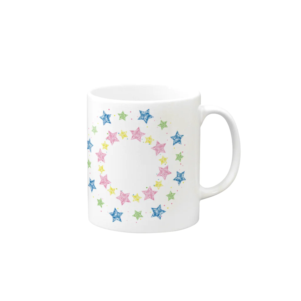 clarice-designのstar-マグカップ Mug :right side of the handle