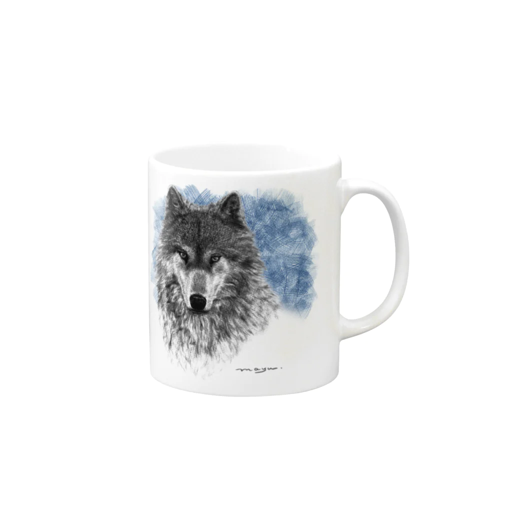 MayuのWolf Mug :right side of the handle