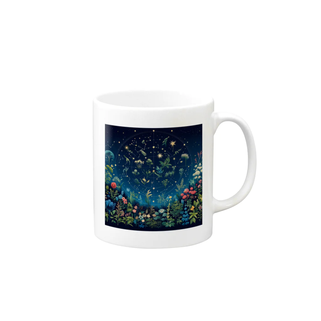 0denkundesuの星彩植譜 Mug :right side of the handle