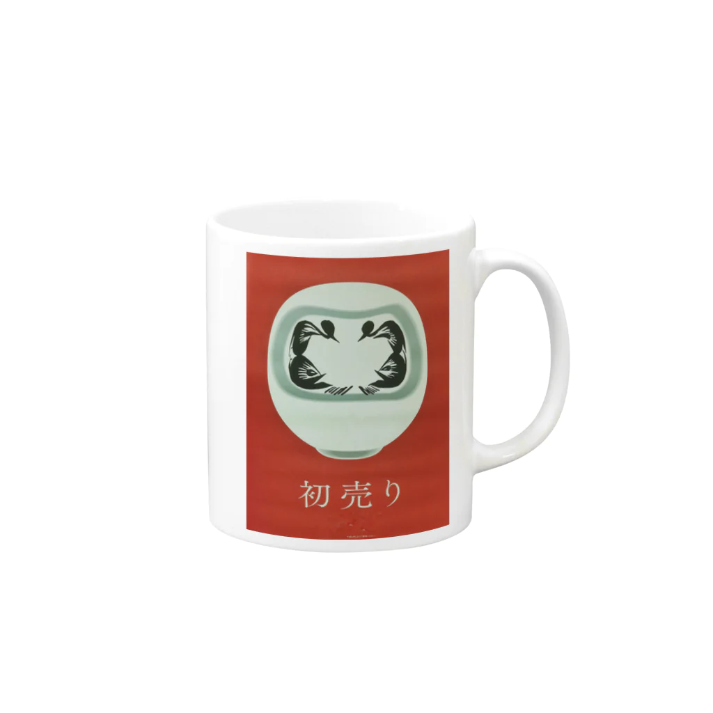 フォトグラフィティ Online - STOREの初売りダルマ Mug :right side of the handle