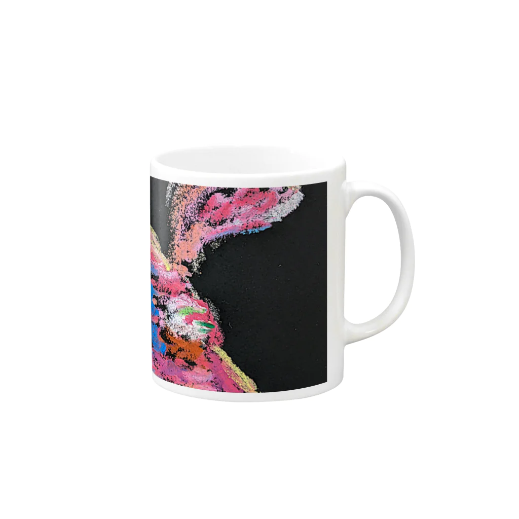 お茄子の直売所のメンダコ Mug :right side of the handle