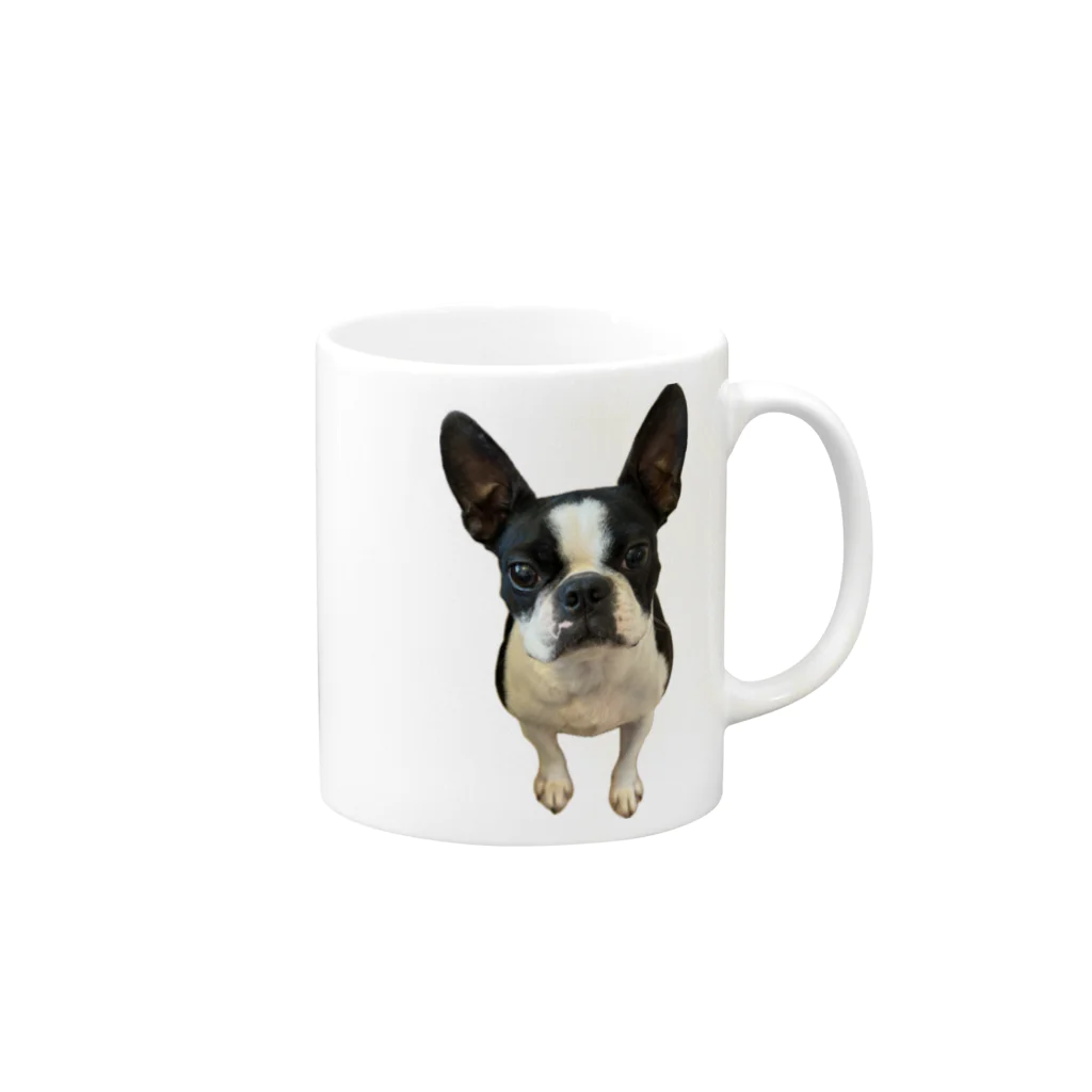 包夢餡子🥟🥢の可愛い犬 Mug :right side of the handle