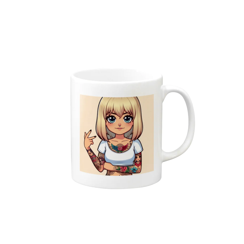 エレクトロエッセンスのゆるキャラギャング2 Mug :right side of the handle