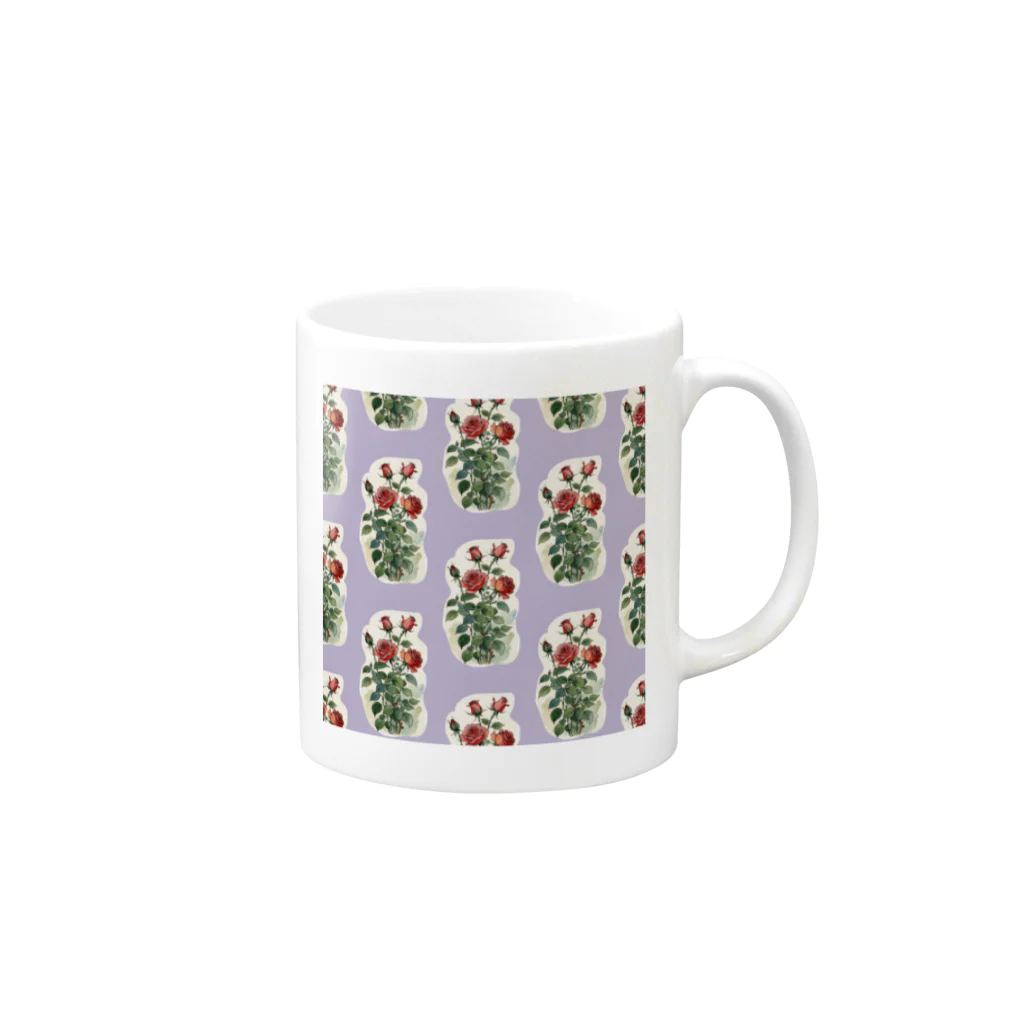 (っ◔◡◔)っ ♥ Le Petit Trésor ♥の𝕲𝖆𝖗𝖉𝖊𝖓 𝕽𝖔𝖘𝖊 Mug :right side of the handle