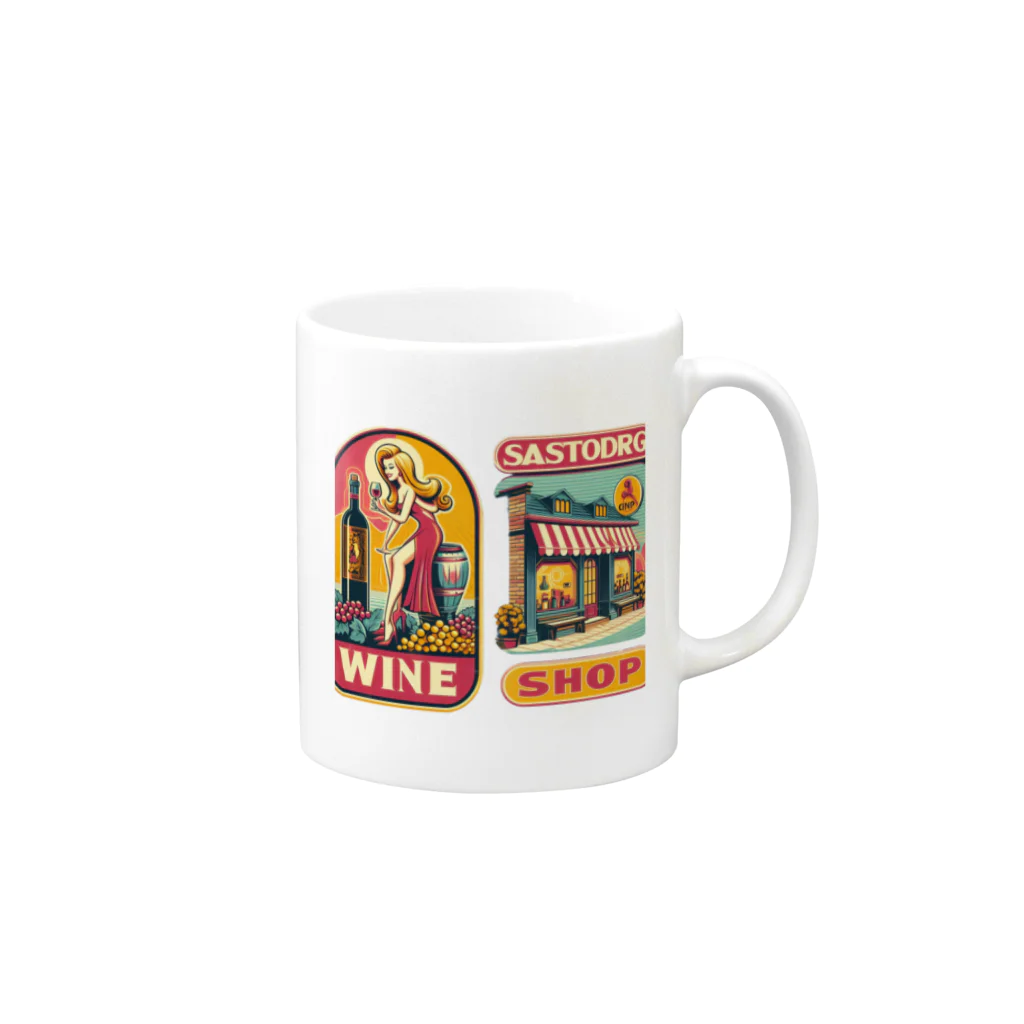 MOONY'S Wine ClosetのClassic Vino Mug :right side of the handle