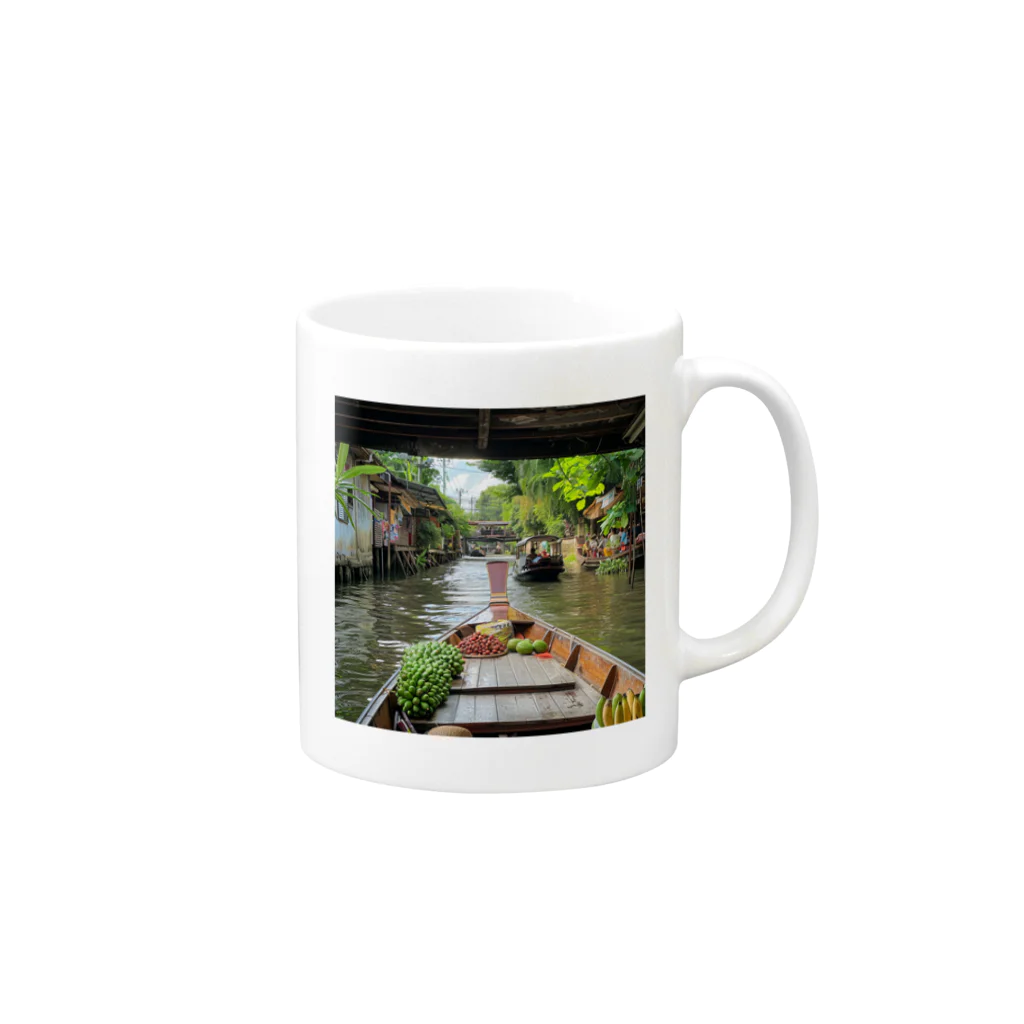 AQUAMETAVERSEの非日常のアジア旅　なでしこ1478 Mug :right side of the handle