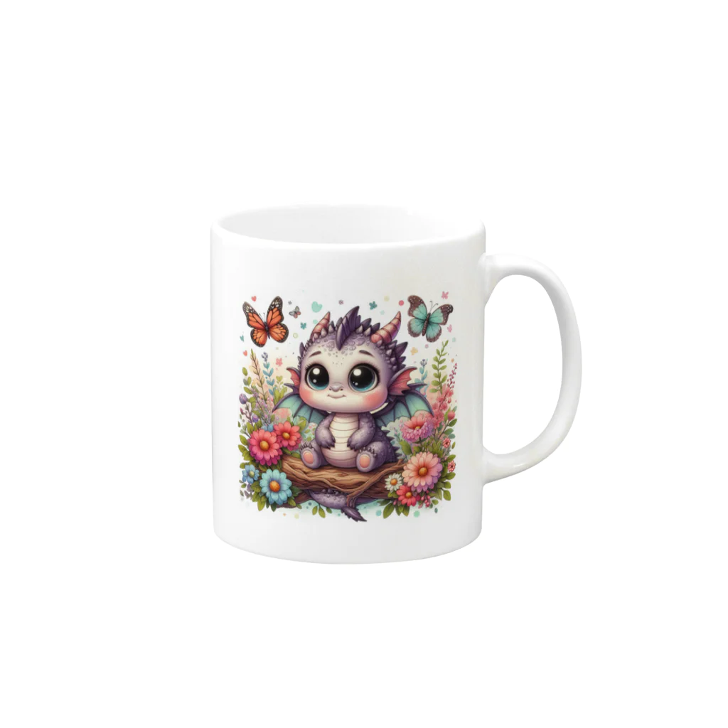 正龍のCute3龍我ryuga Mug :right side of the handle