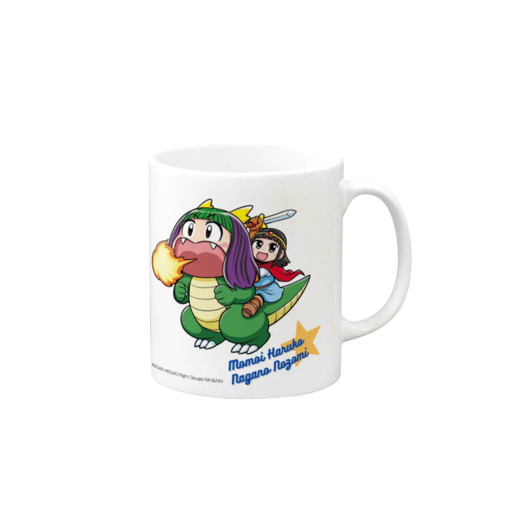 桃井はるこの店 Momoichan's Store Onlineの干支ドラゴンM&N Mug :right side of the handle