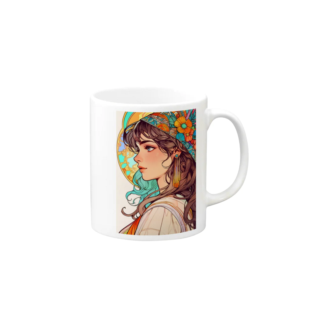 AQUAMETAVERSEのアメジスト姫 アメジスト 2846 Mug :right side of the handle