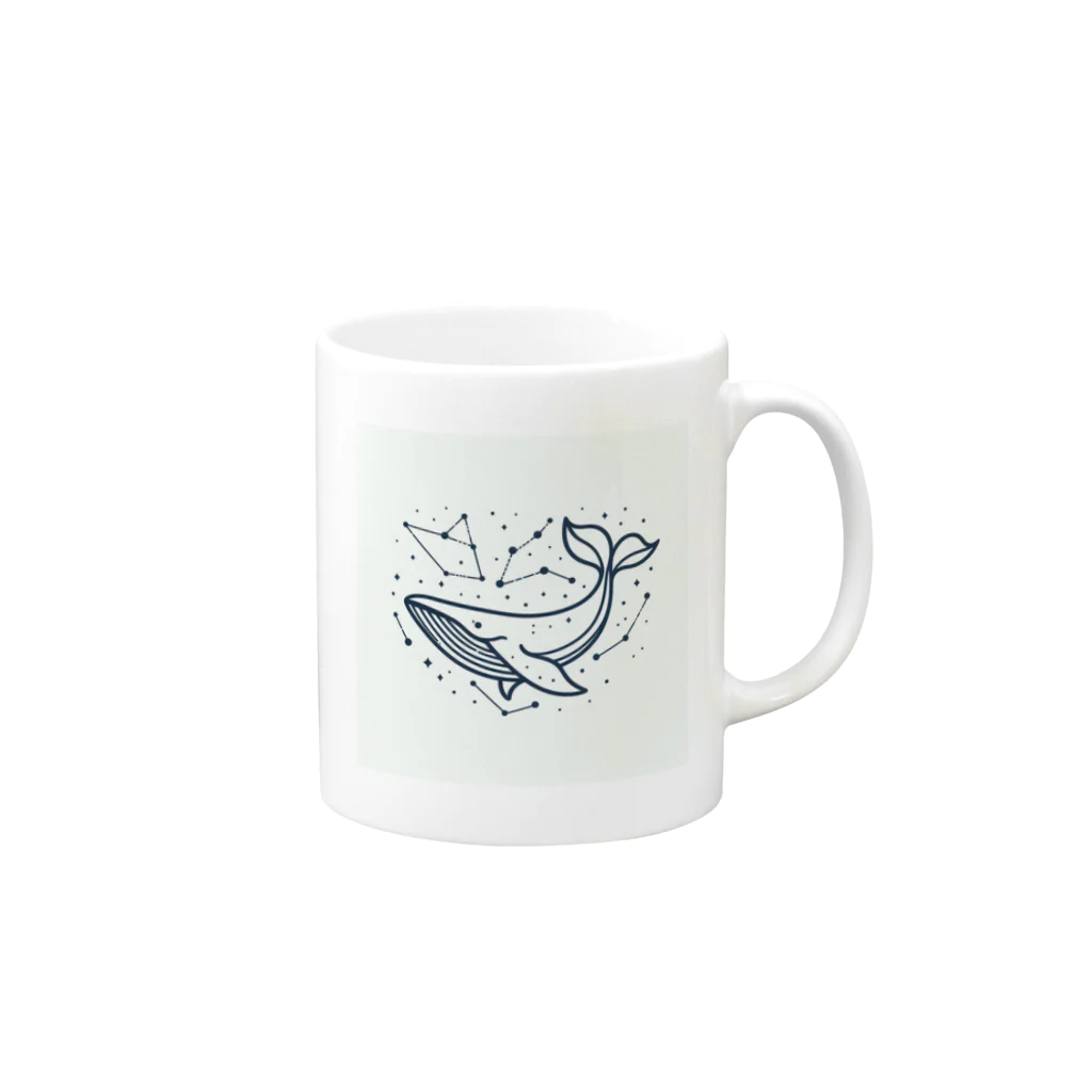 きままにまにまにの海響く鯨歌 Mug :right side of the handle