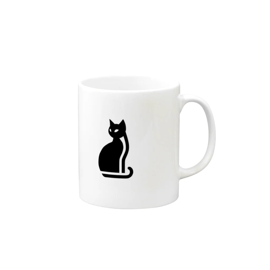 酒太郎の🐈‍⬛ Mug :right side of the handle