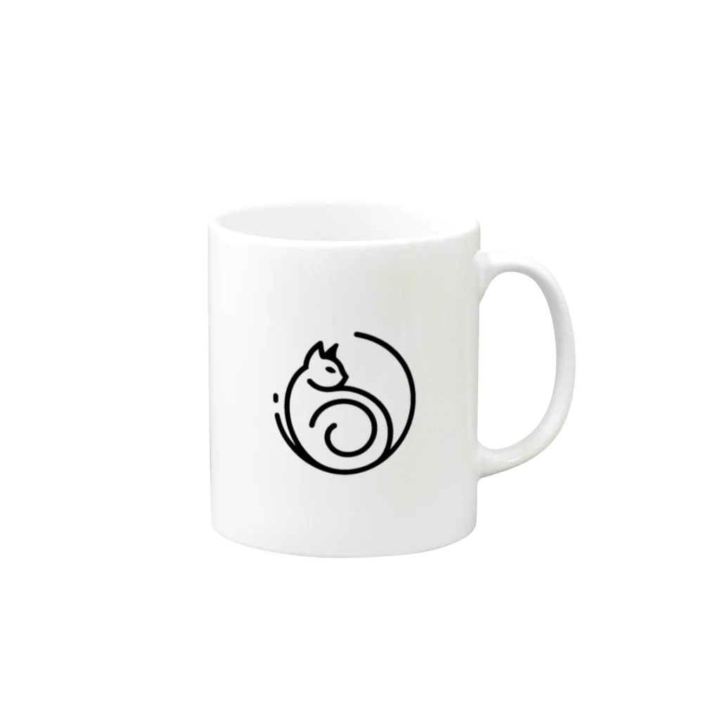 Bebezoの猫 Mug :right side of the handle