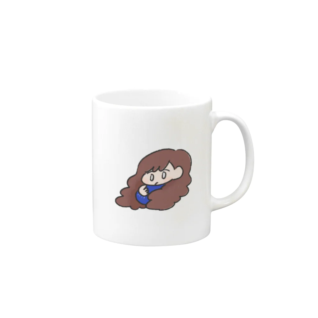 haniwaのhaniwaちゃん Mug :right side of the handle