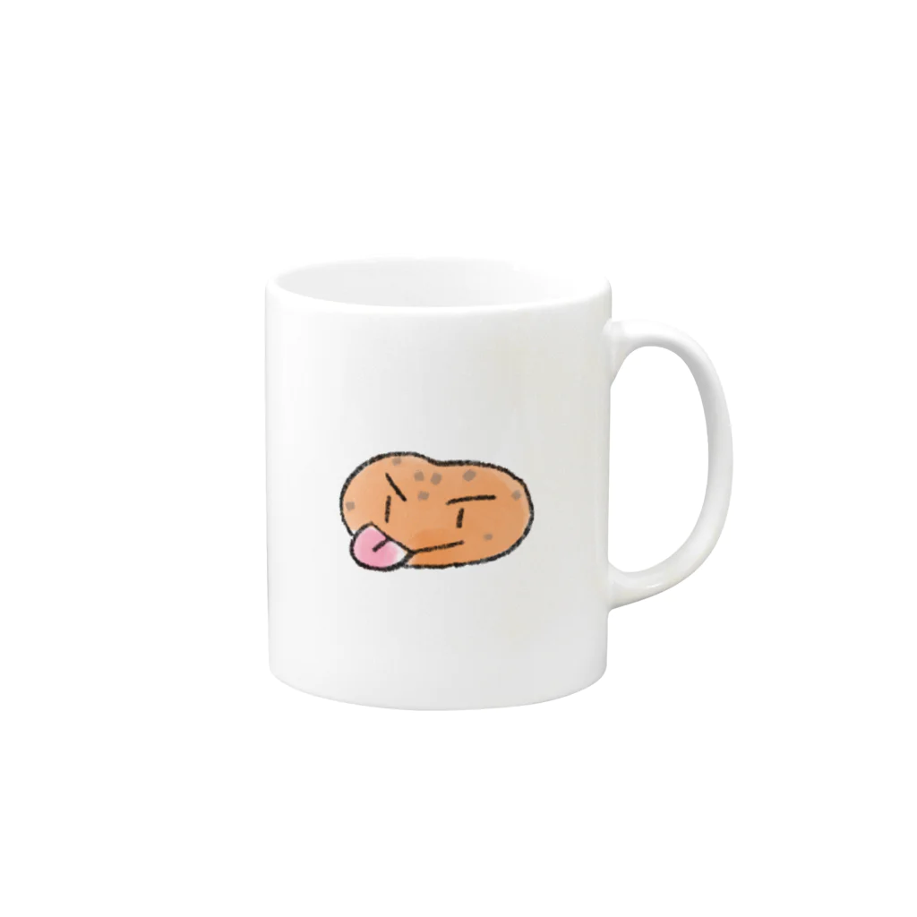 haniwaのレオパちゃん Mug :right side of the handle