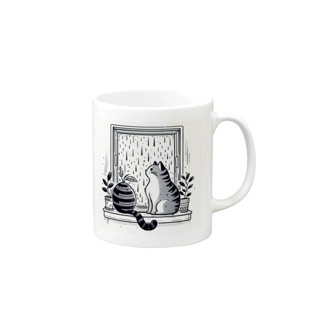 Akiraの猫 Mug :right side of the handle