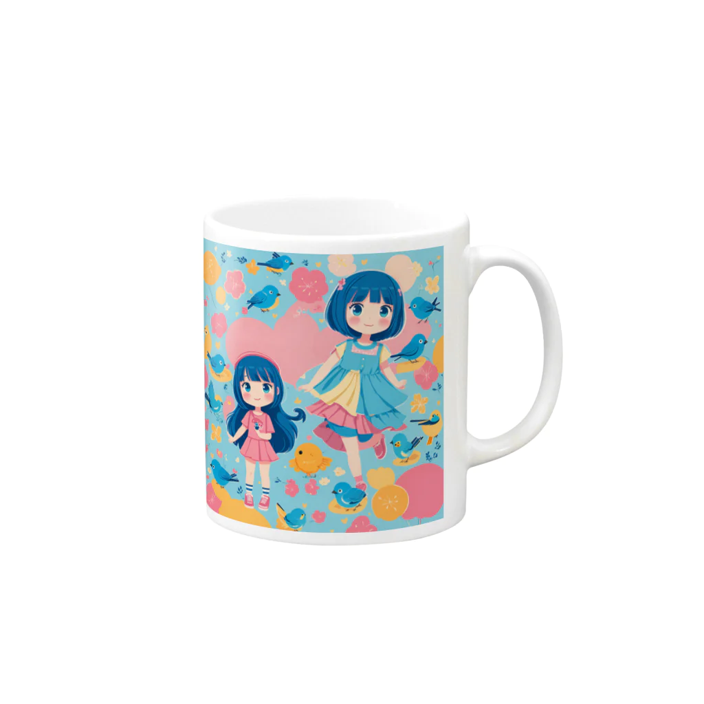 chillbee0416 (チルビー)のチルビー (koron) Mug :right side of the handle