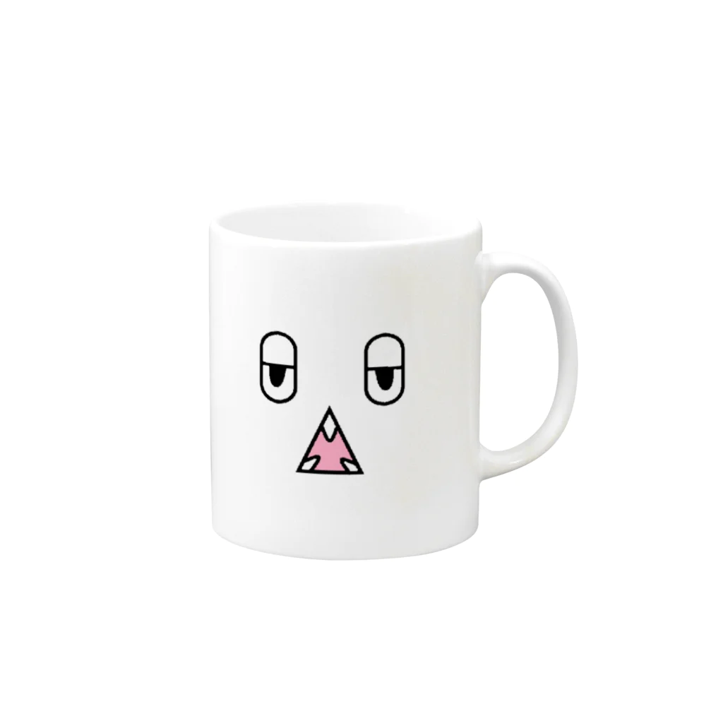 sasao9999のぼけーっとしている顔 Mug :right side of the handle