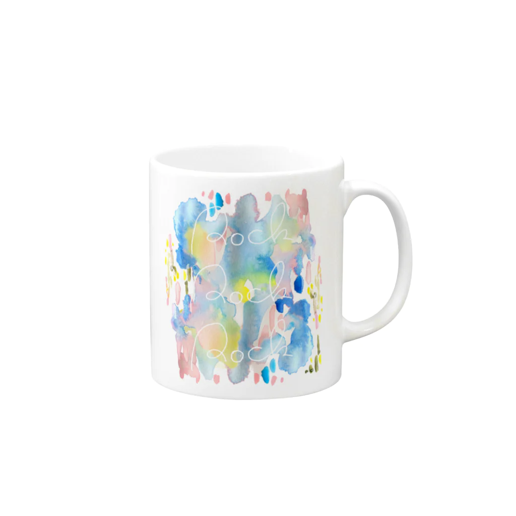 hugging love ＋《ハギング ラブ プラス》のAwai-Rock Mug :right side of the handle