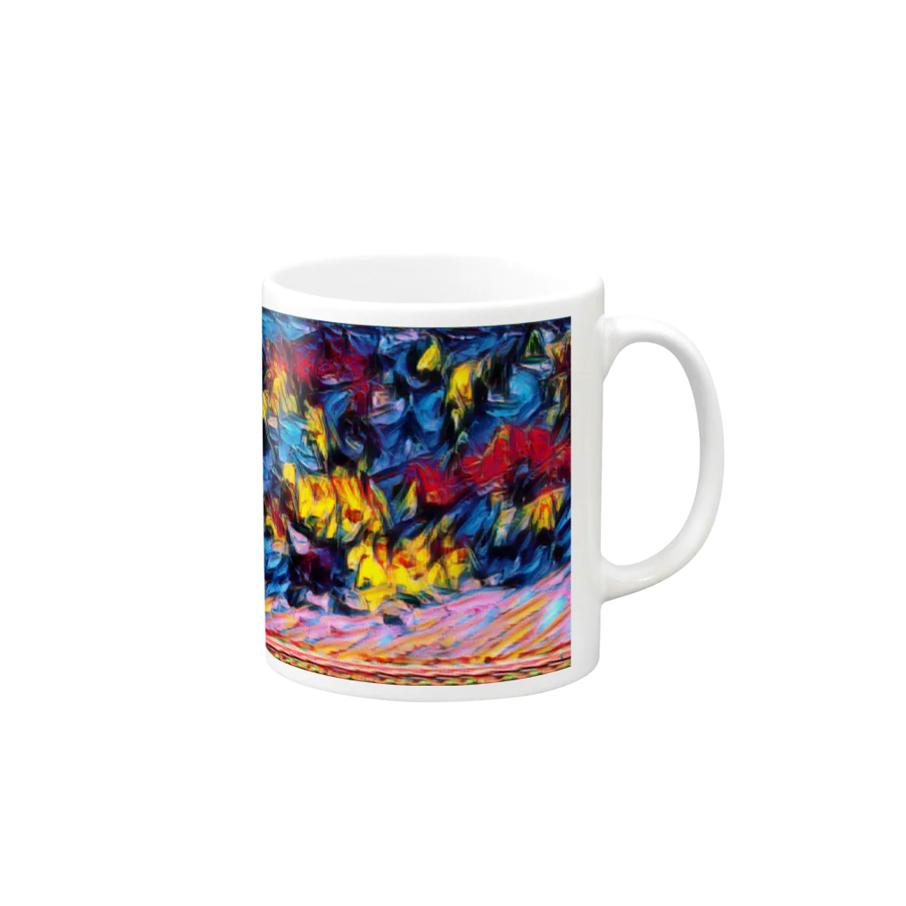 Try Anythingのフラワー グッズ Mug :right side of the handle