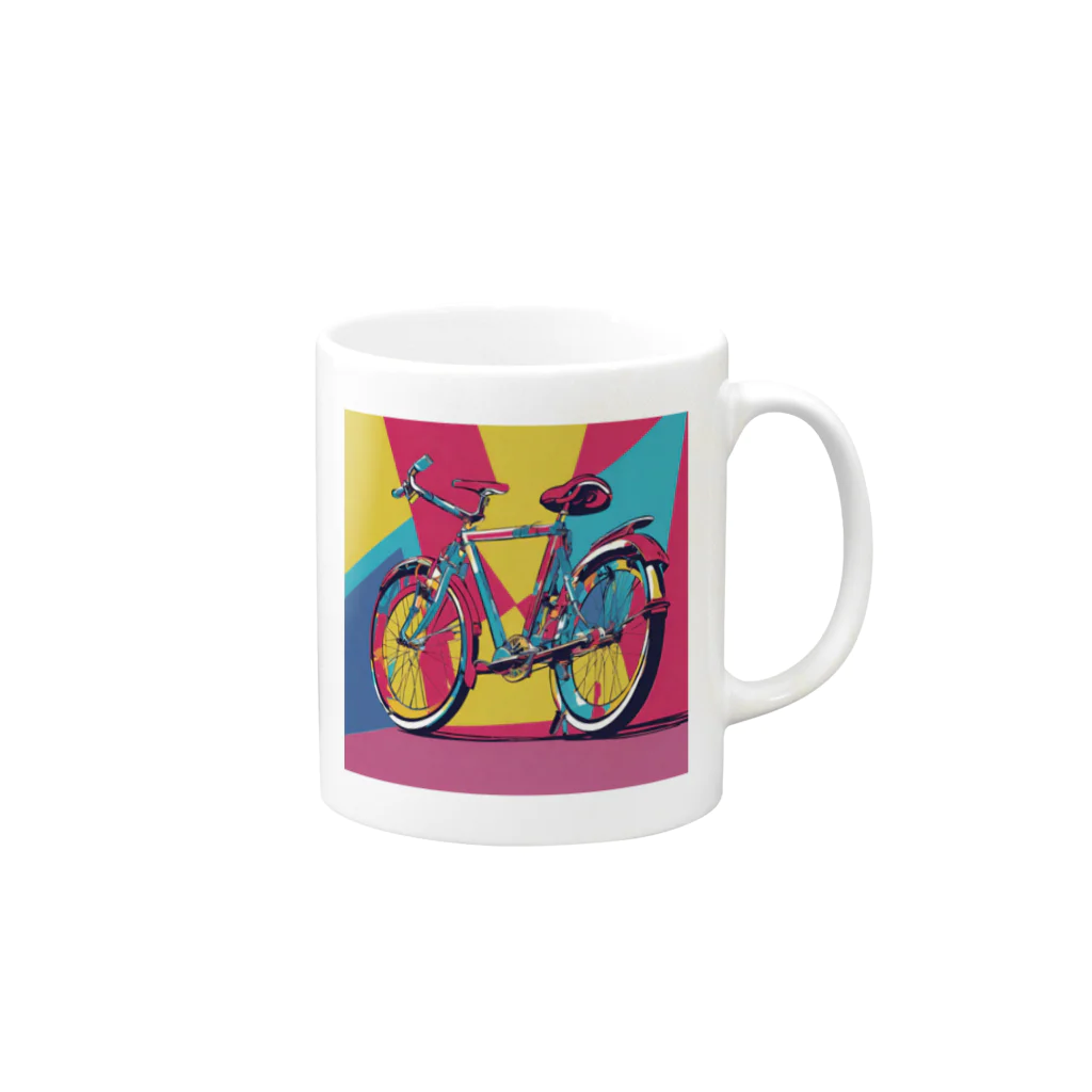 NeoPopGalleryのPOPART bicycle Mug :right side of the handle