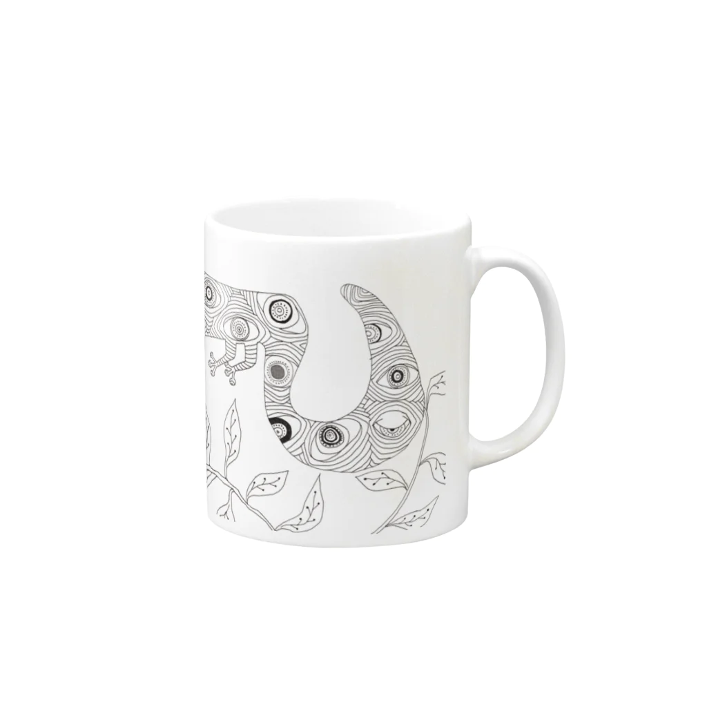 madoxのChameleon  Mug :right side of the handle