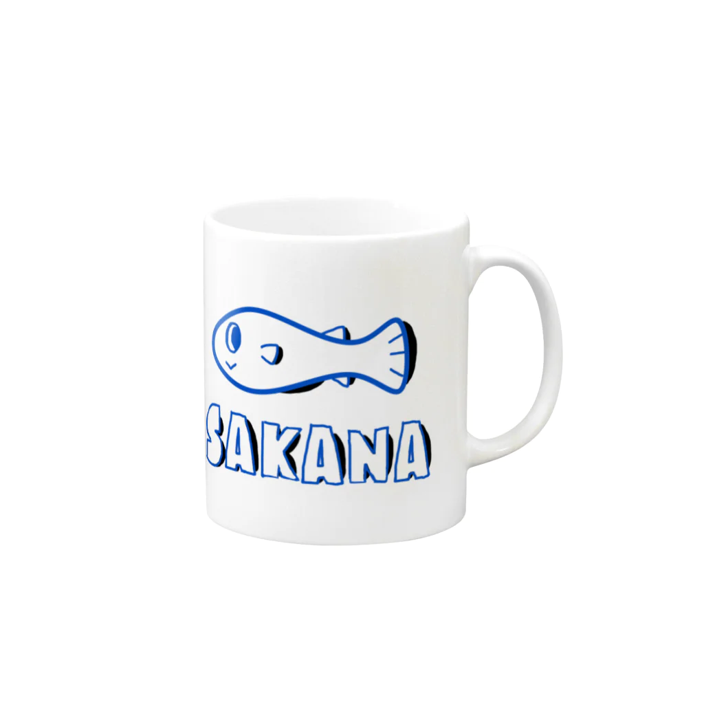 テモカリタイのSAKANA Mug :right side of the handle