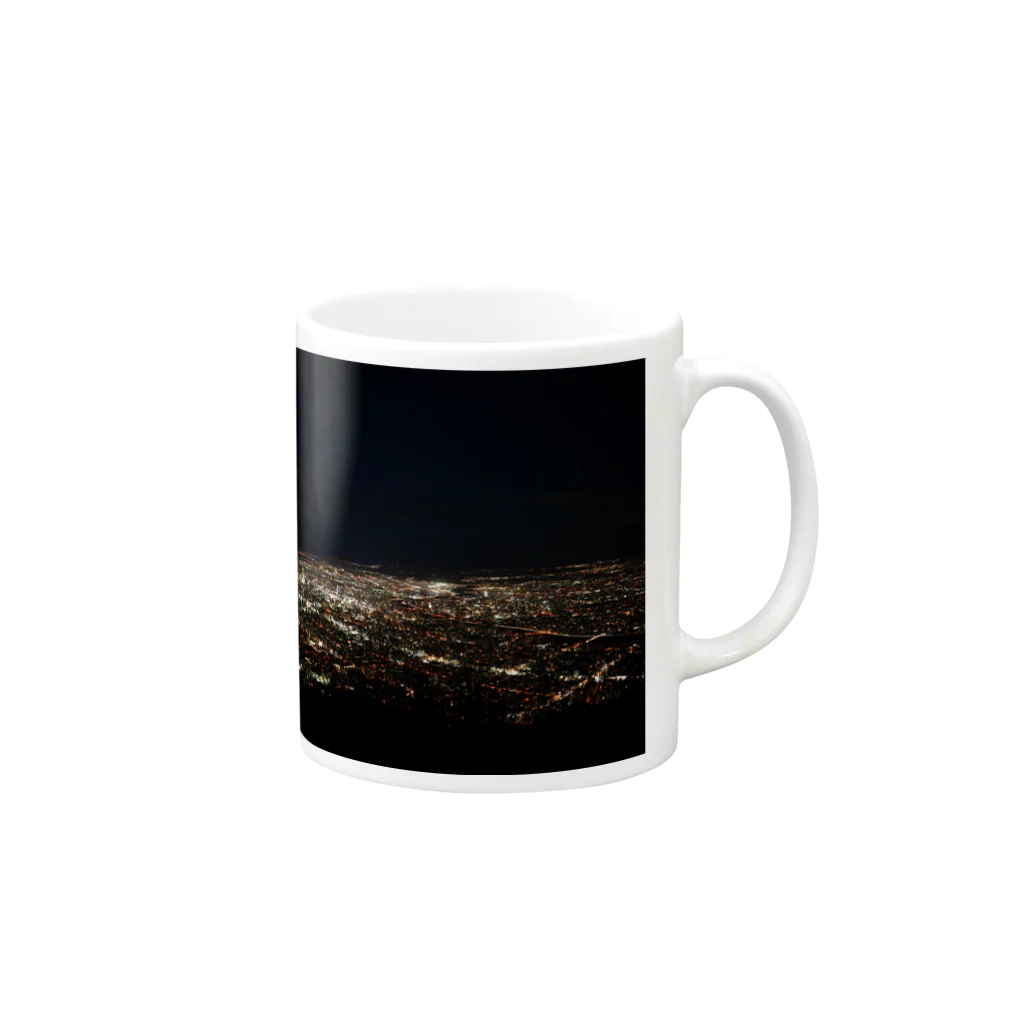 miracleの札幌の夜景 Mug :right side of the handle