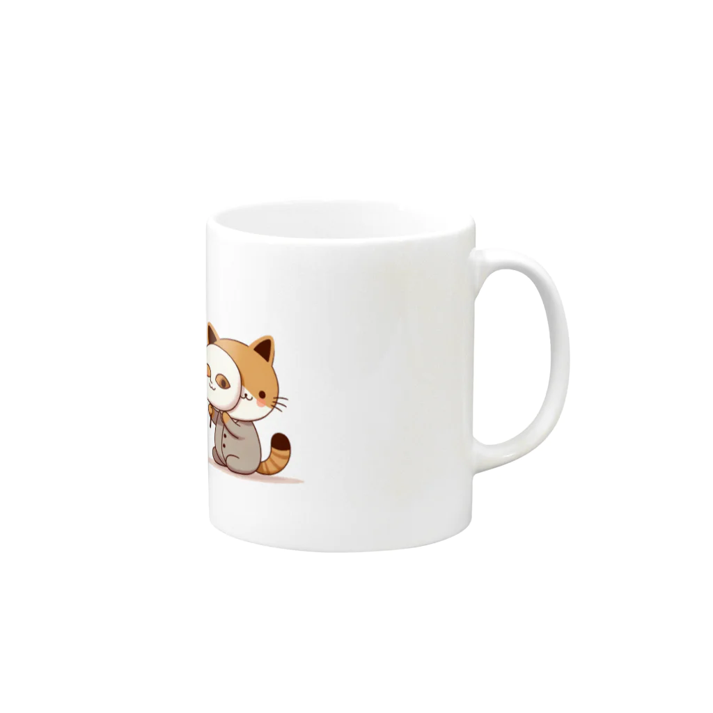 K'ramaの猫の仮面 Mug :right side of the handle