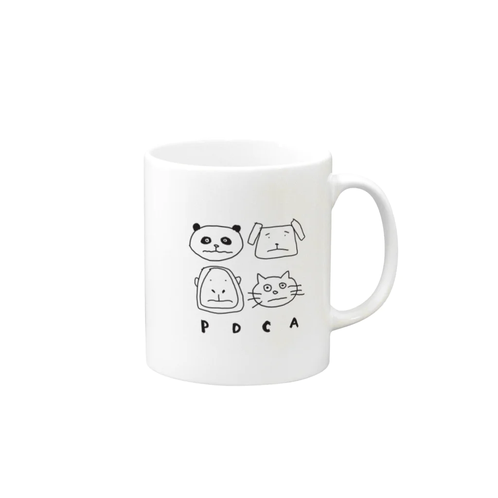 今井家のお店のPDCA　マグカップ Mug :right side of the handle