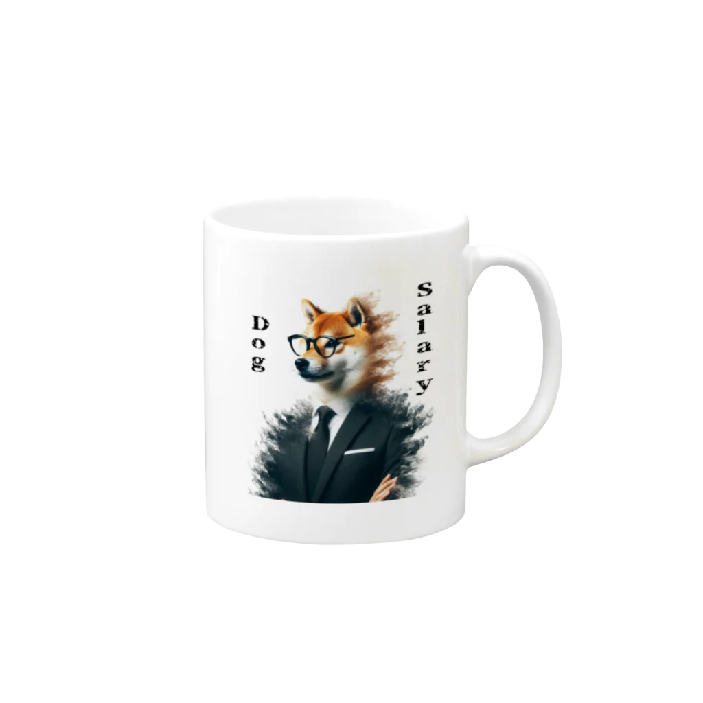 mattyannsanの仕事　犬 Mug :right side of the handle