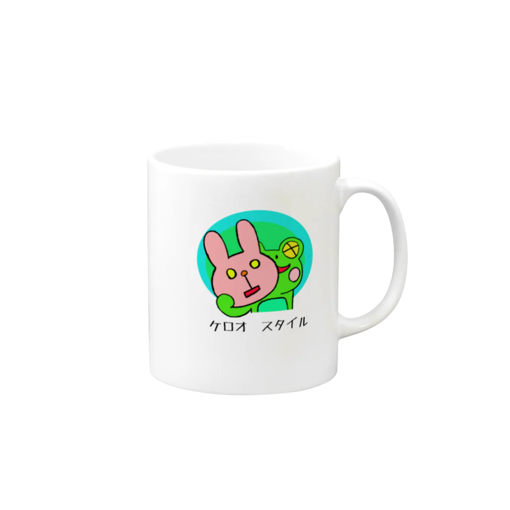 山本73製作所の毛露夫　スタイル Mug :right side of the handle