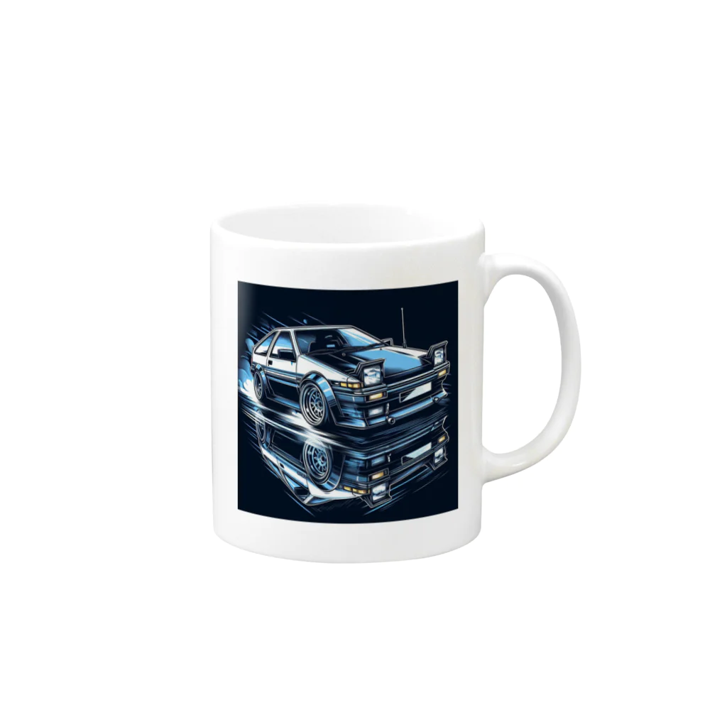 arousal_3_otのAE86、トレノ Mug :right side of the handle