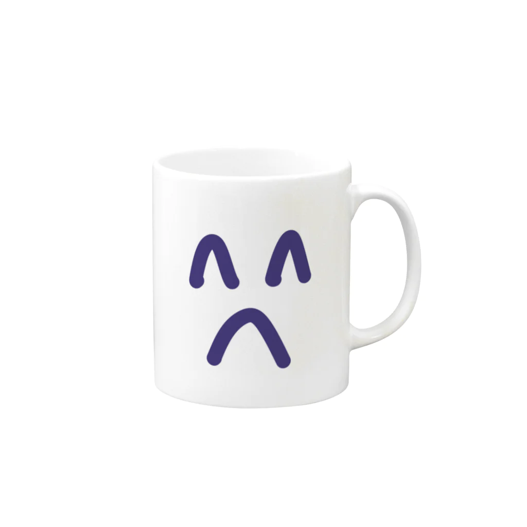 tamagotyokoの笑顔で怒る人 Mug :right side of the handle