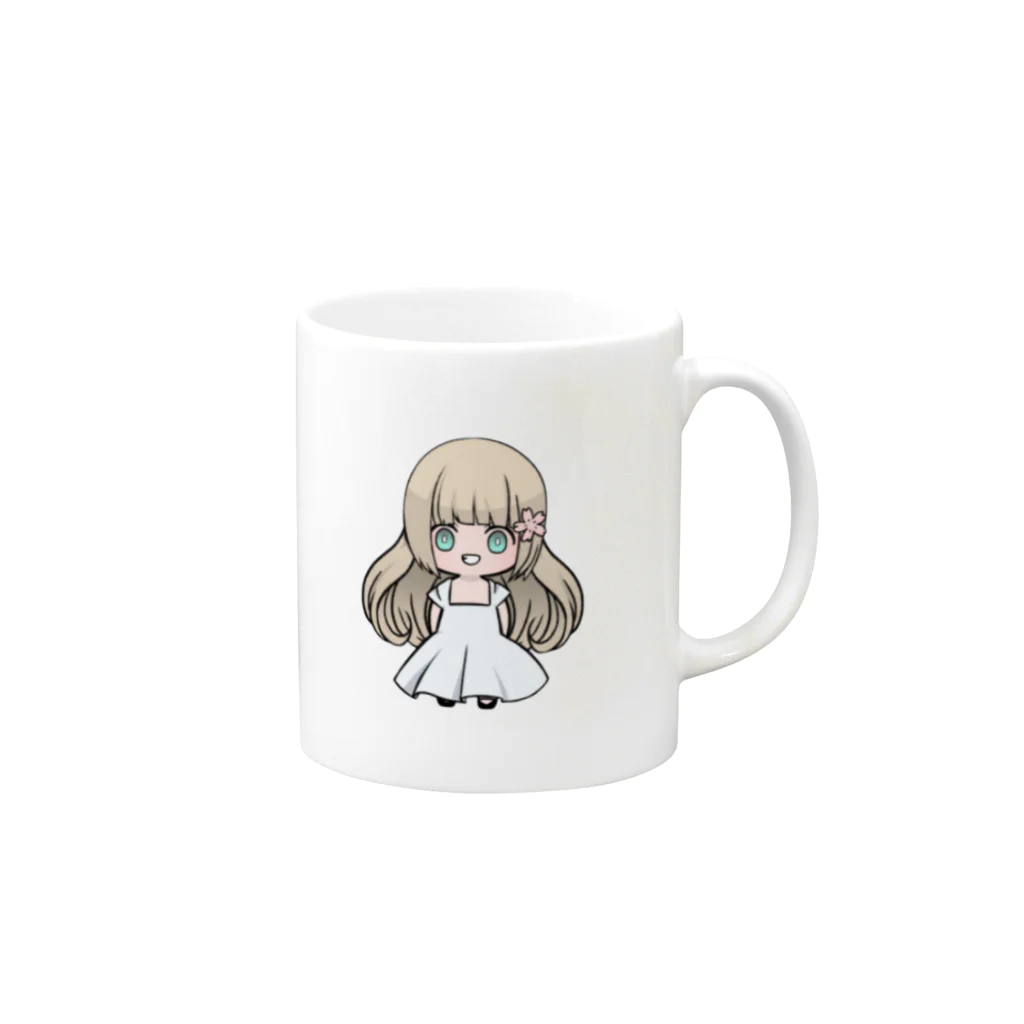 板倉源蔵！AI作品の可愛いあの子 Mug :right side of the handle