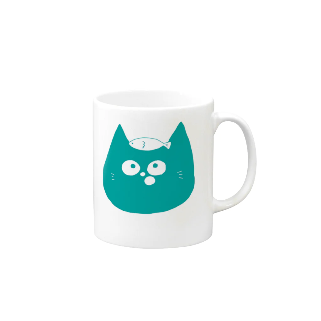 フミのねこくん Mug :right side of the handle