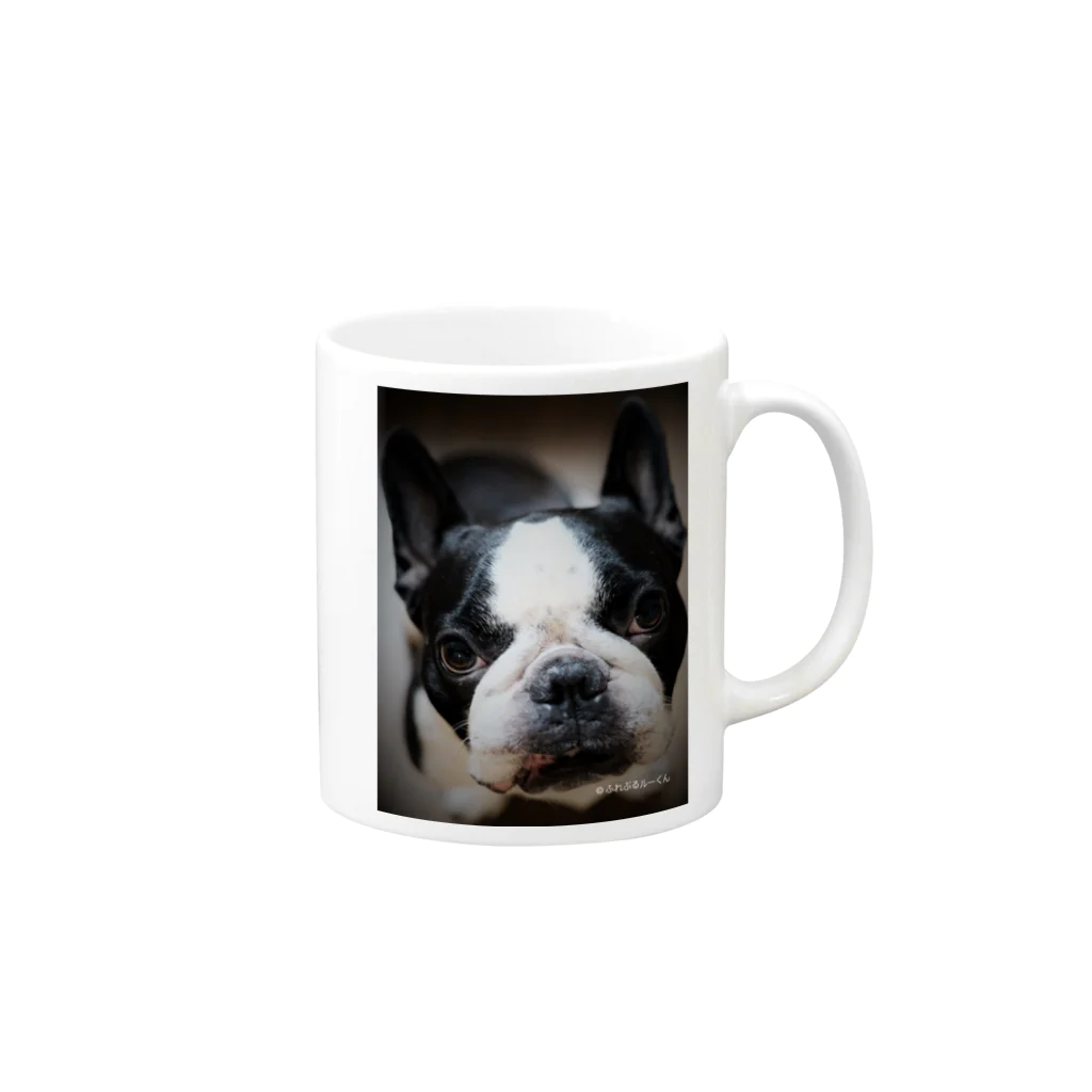 BUHI Shop ふれぶるルーくんのふれぶるルーくん Mug :right side of the handle