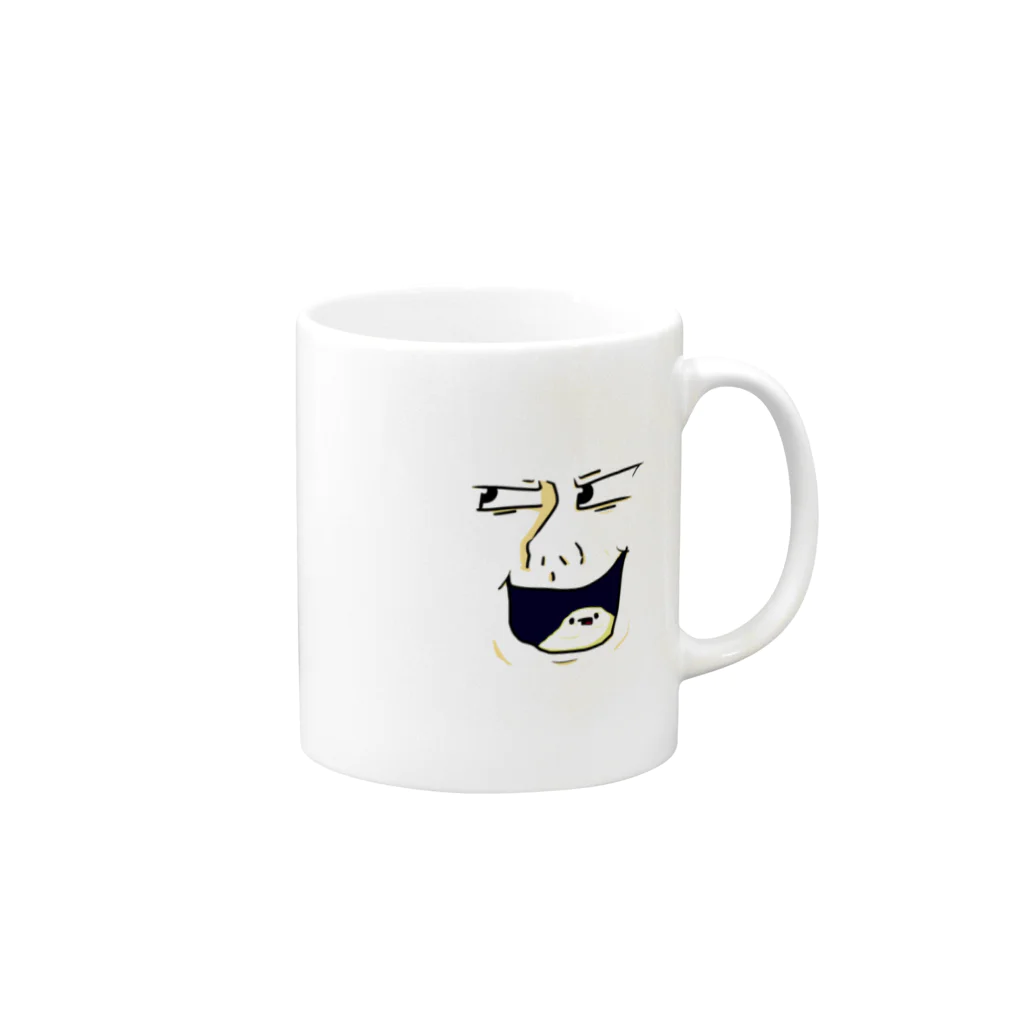 ほきゃわれのばたーくん Mug :right side of the handle