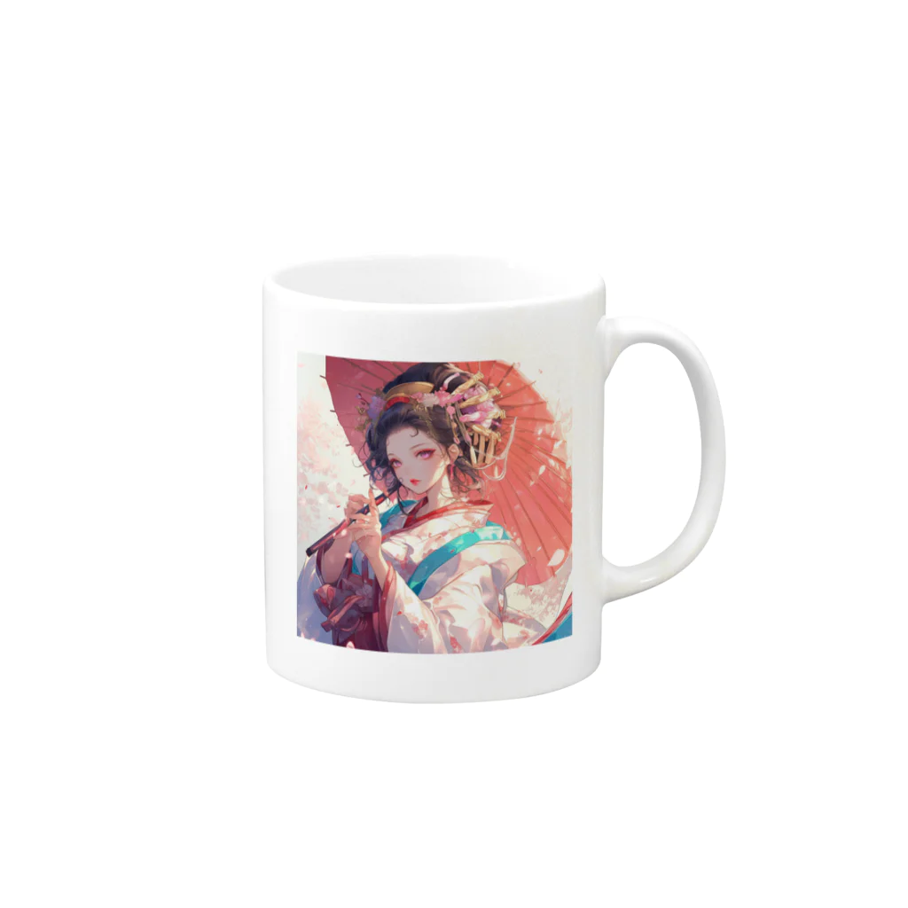 AQUAMETAVERSEの春風に舞う桜のような貴女 Marsa 106 Mug :right side of the handle