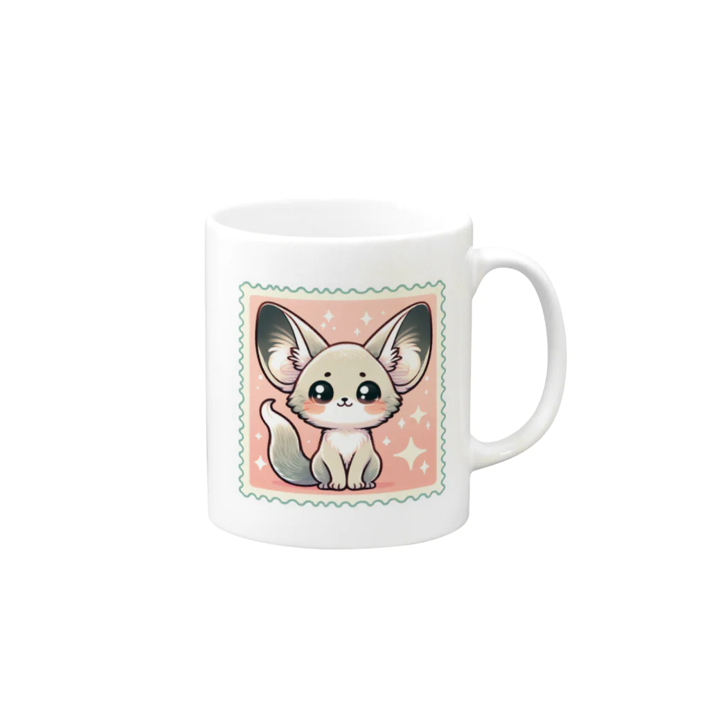 ゆうちゃんNFTいいねの耳長フェネックちゃん21 Mug :right side of the handle