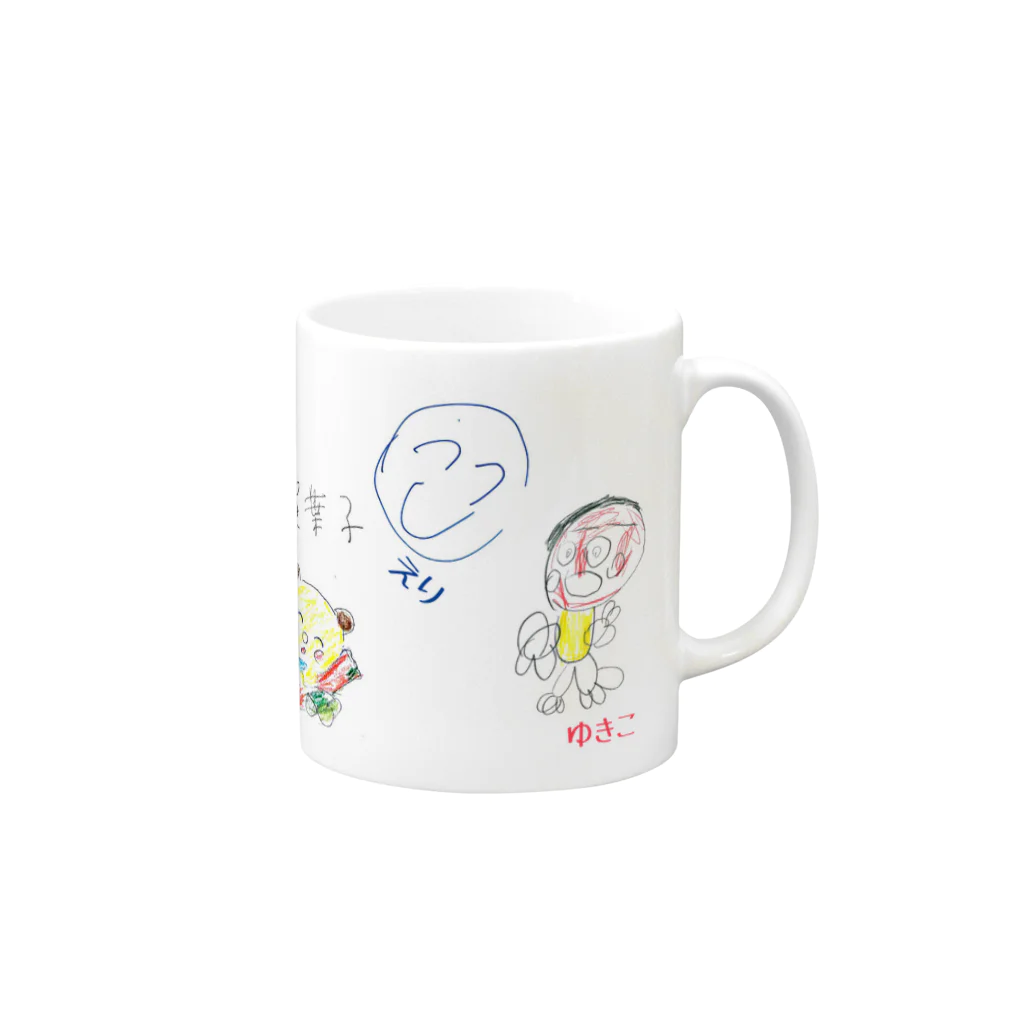 ショップサンフラワーのGHあいのみんな Mug :right side of the handle