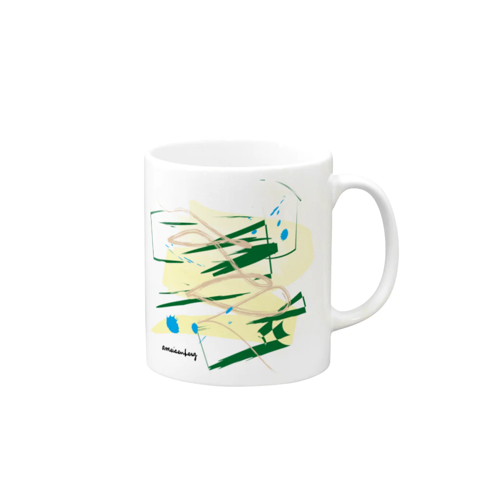 ameisenbergの落書き その1 Mug :right side of the handle