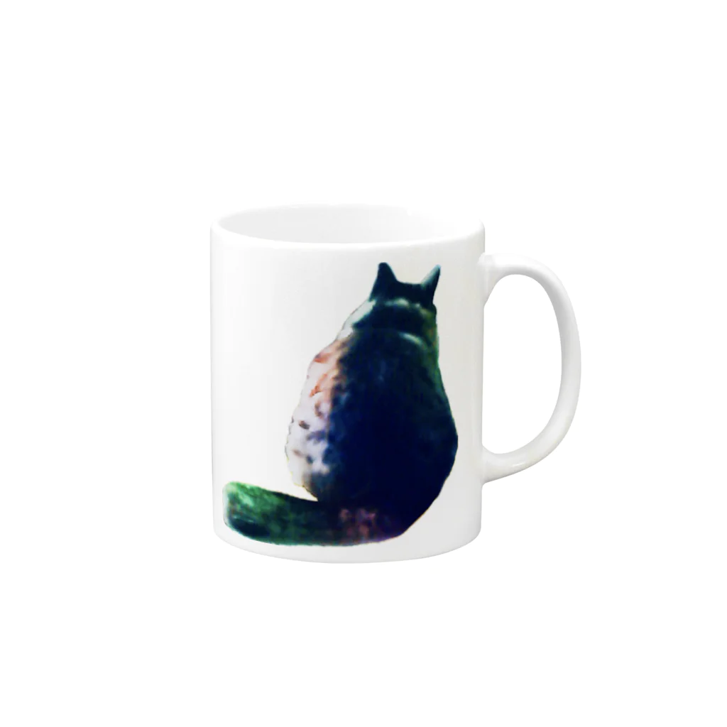 猫に恩返しのTORA Mug :right side of the handle