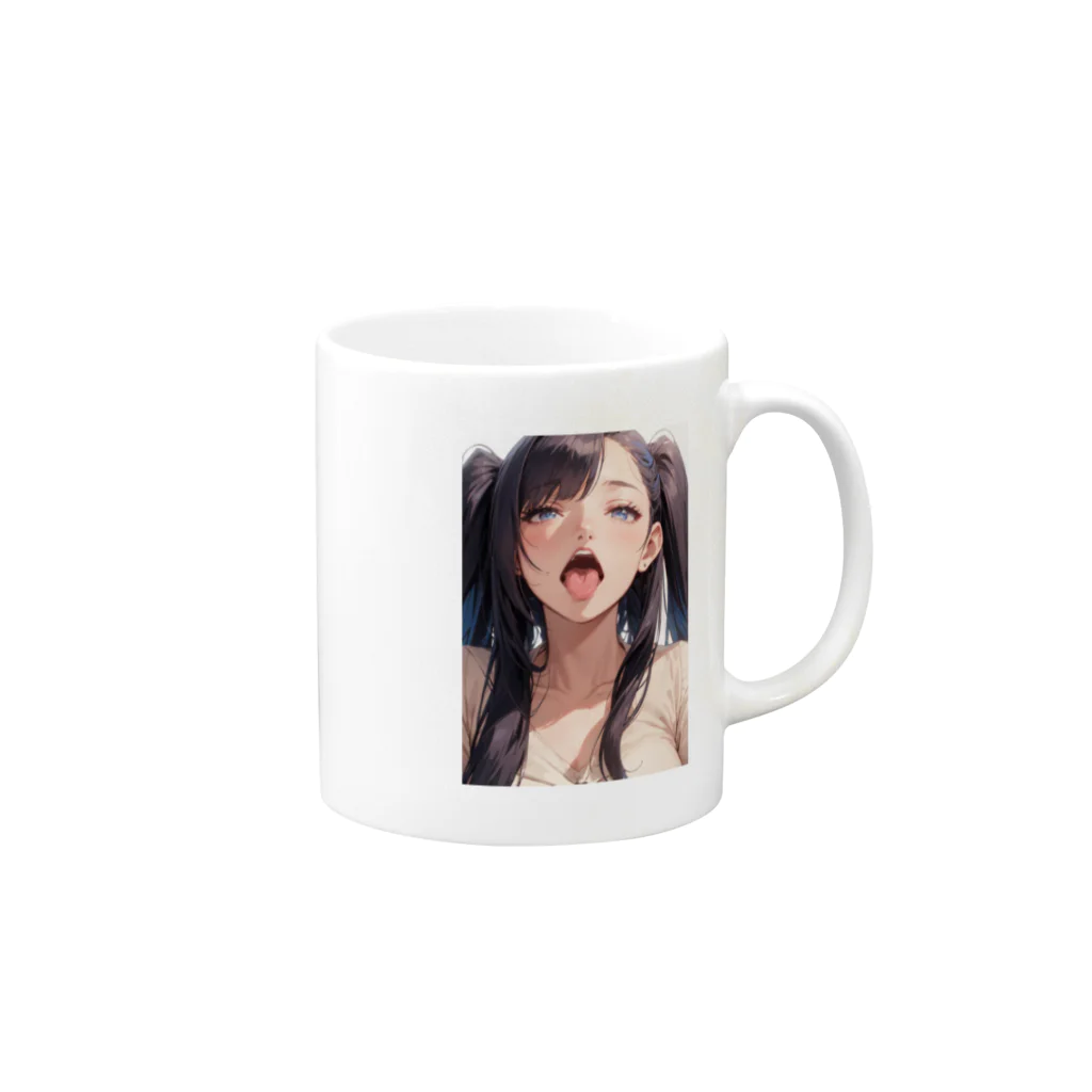 美少女学院の黒髪美少女　美鈴ちゃん Mug :right side of the handle