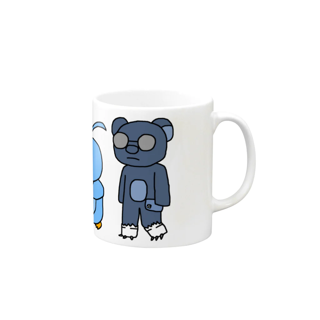 sgの４匹の動物 Mug :right side of the handle