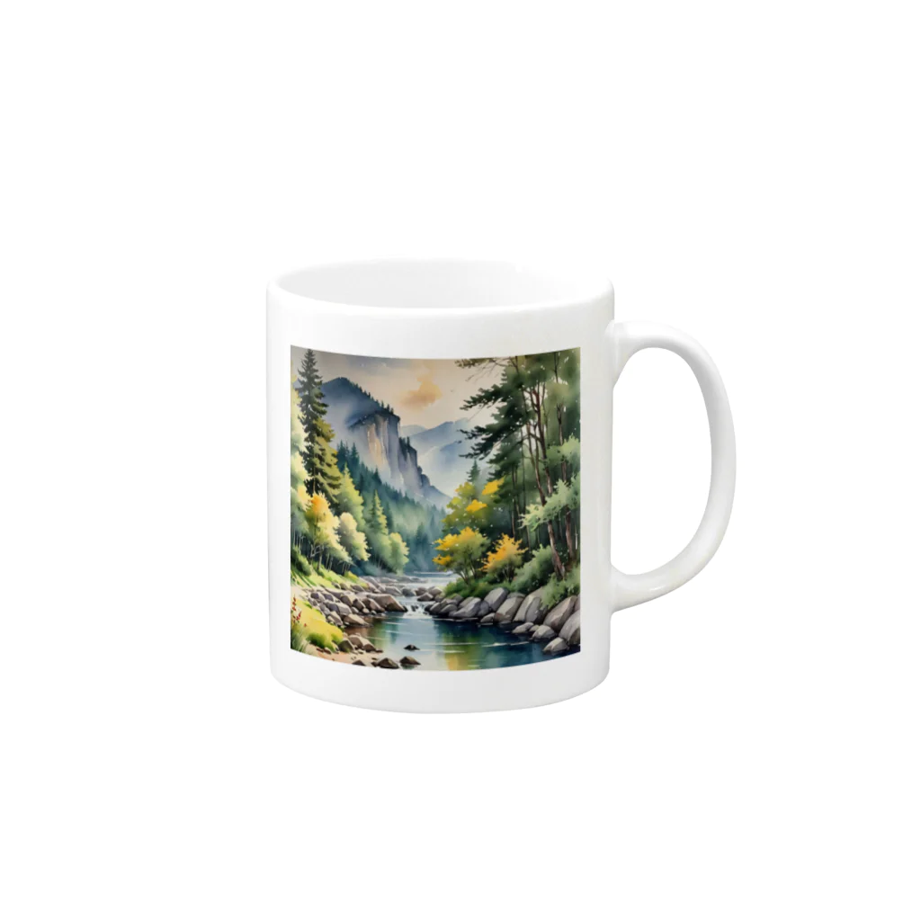 yukki1975のドット絵の春_091 Mug :right side of the handle