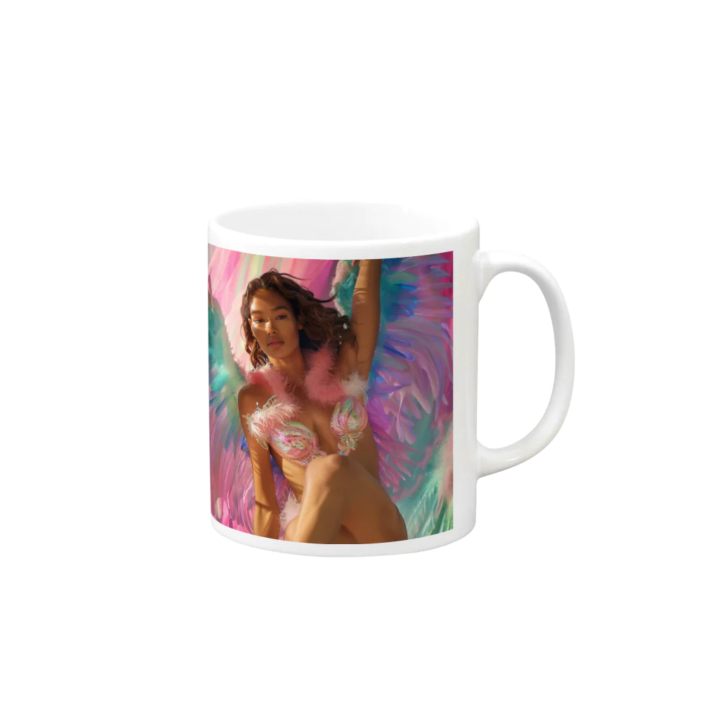 AQUAMETAVERSEのSummer Girl　 Tomoe bb 2712 Mug :right side of the handle