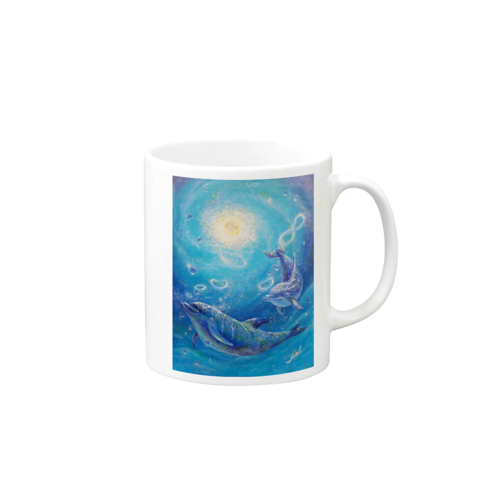 RinARTの「Sparkle ～ひかりの記憶～」 Mug :right side of the handle