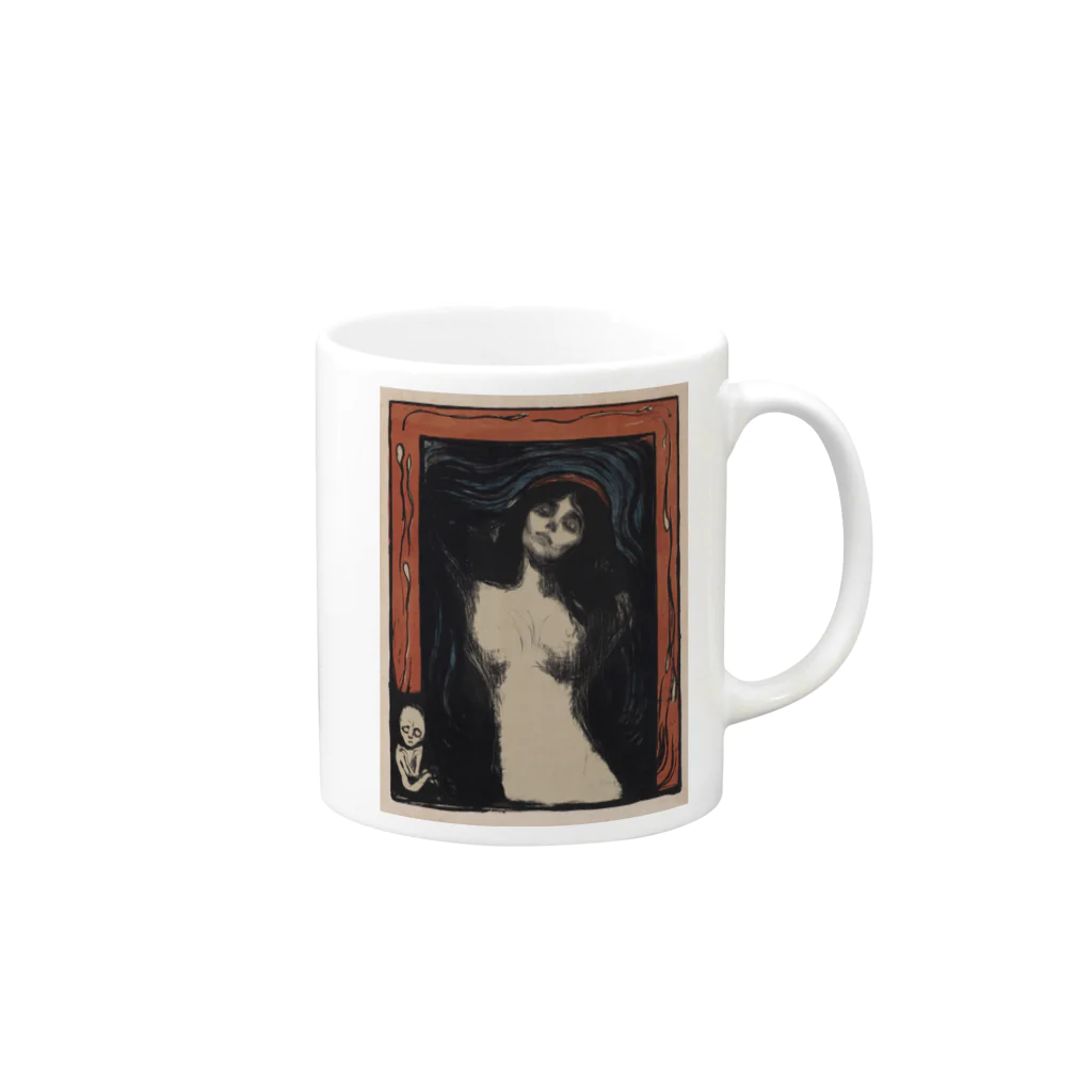 世界美術商店のマドンナ Mug :right side of the handle