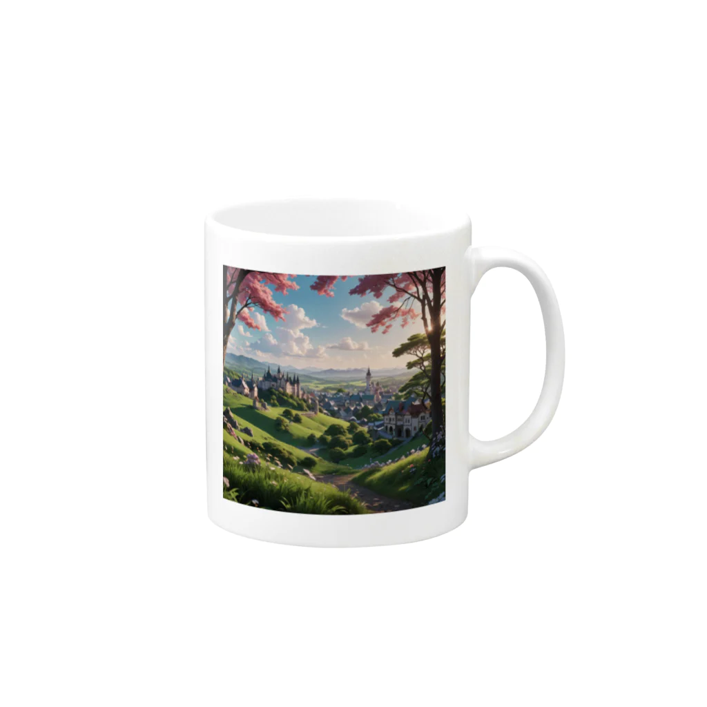 Mitsugosiの異世界の風景 Mug :right side of the handle