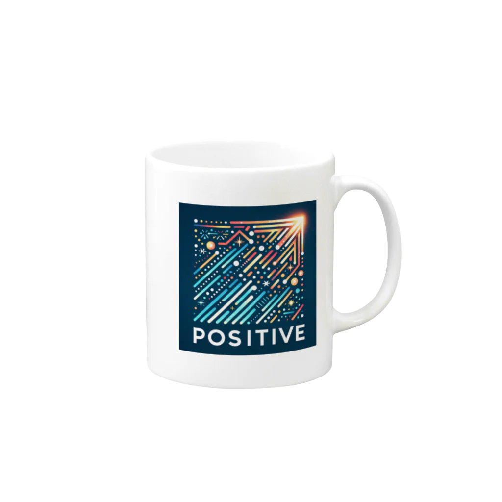 ねこにんじゃショップのPOSITIVE 2nd Mug :right side of the handle